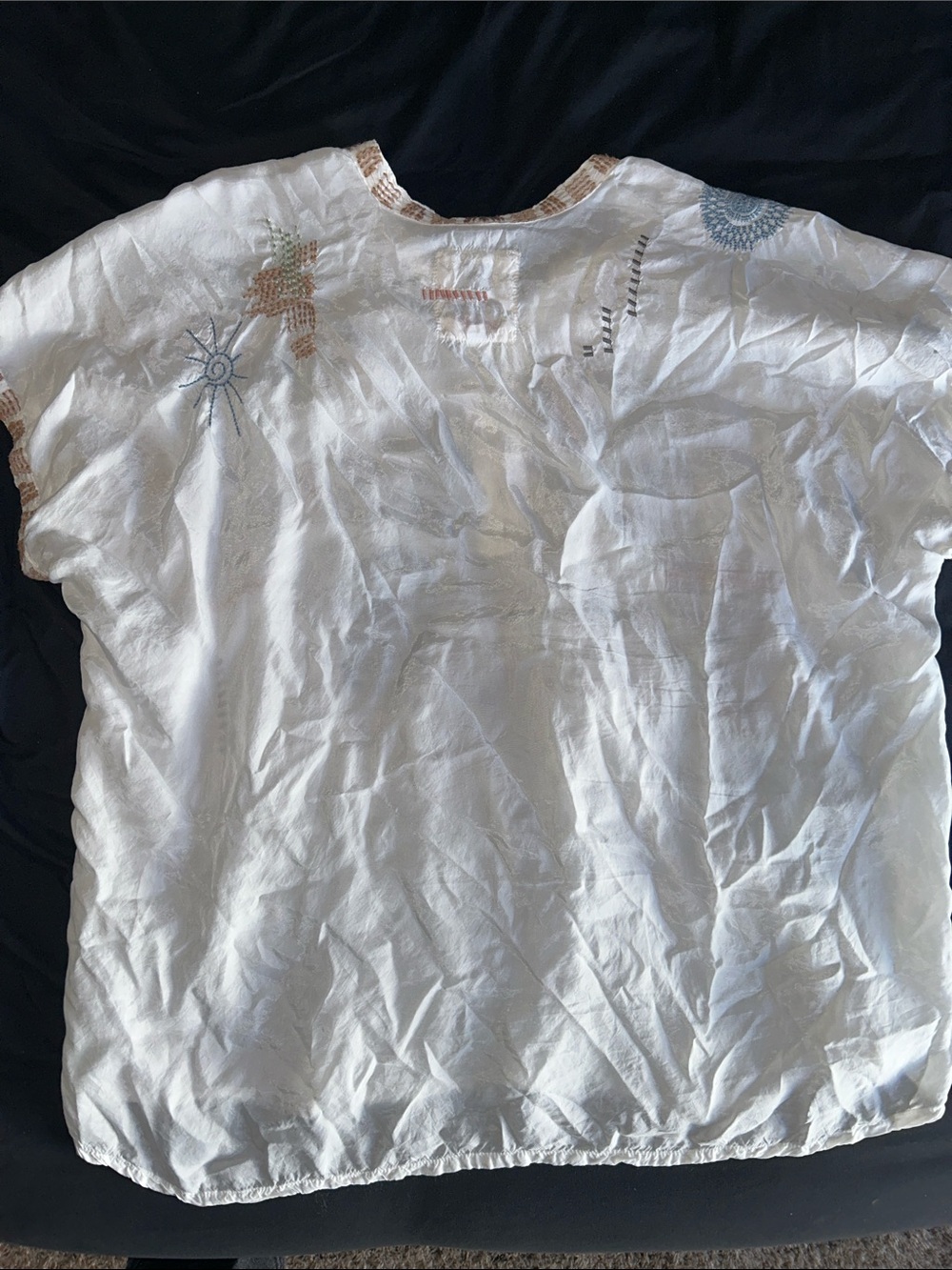 Johnny Was Pete & Greta Elettra Embroidered Boho Blouse Women’s Medium - Picture 5 of 8